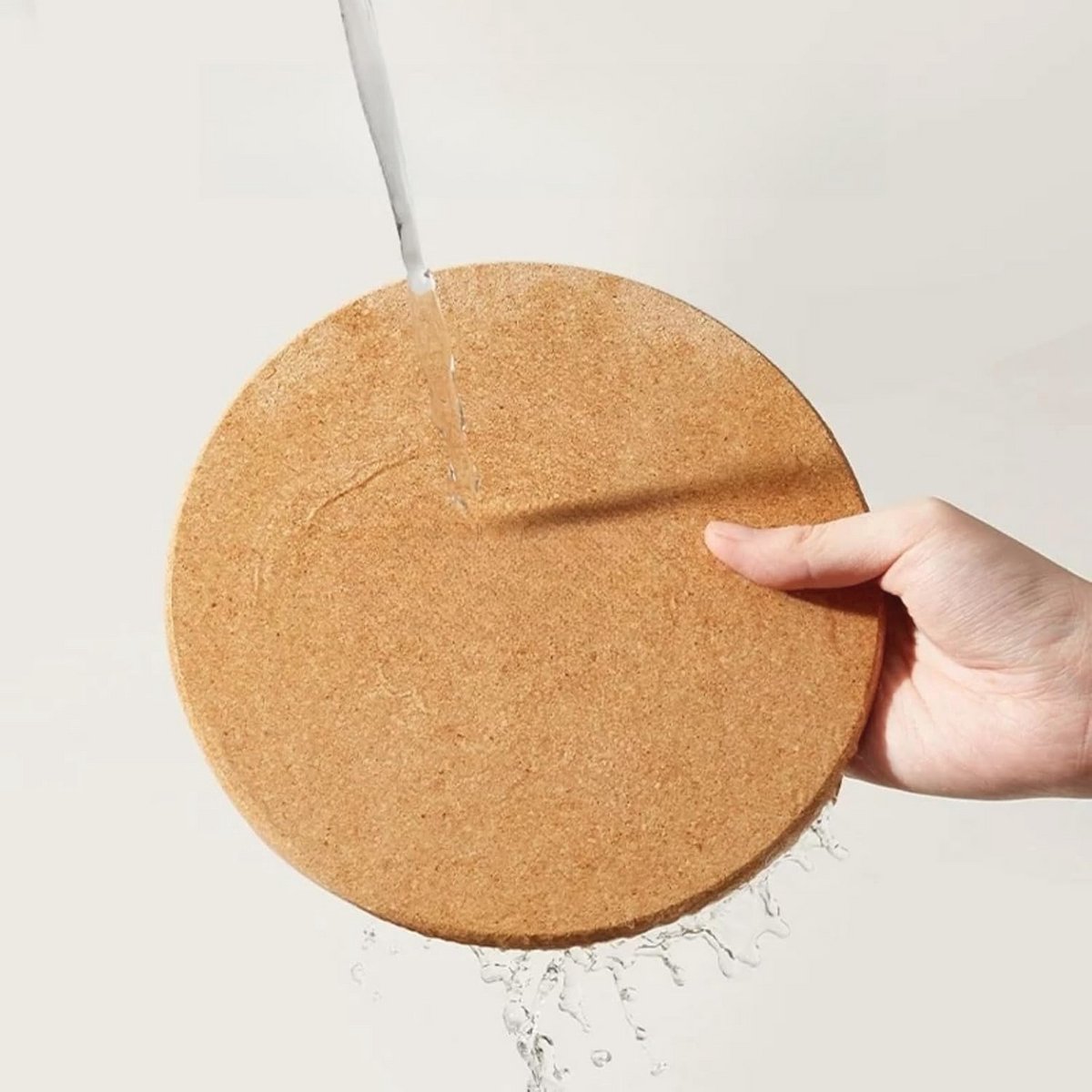 Kurkonderzetters Set van 6 - Antislip Onderzetters voor Hete Tafel en Keuken