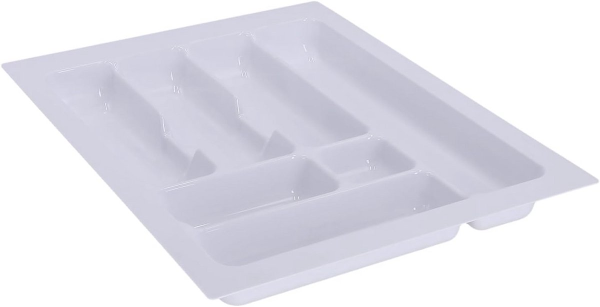 Bestekbak voor lade - Keukenlade-organizer, wit, 490 x 385 mm