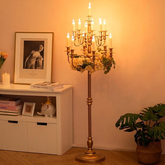 Sziqiqi Gold Kerzenständer Kerzenhalter für Stabkerzen Sziqiqi Gold Kerzenständer Kerzenhalter für Stabkerzen