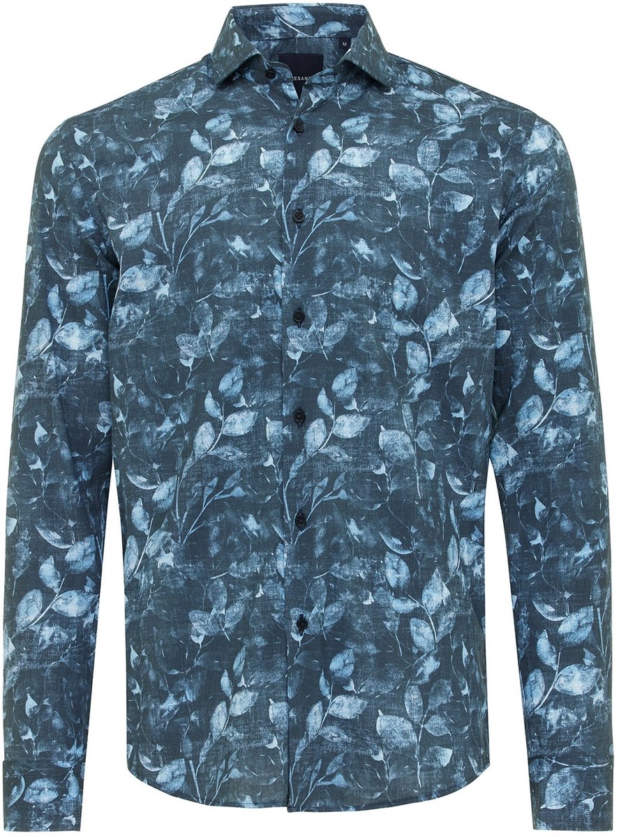 Tresanti DANILO Shirt with faded leaves Blue (TRSHIE390 - 800)