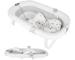 Opvouwbare Babybadkuip met Thermometer - Ergonomisch en Compact - Baby Verzorging Essentials voor 0-24 Maanden