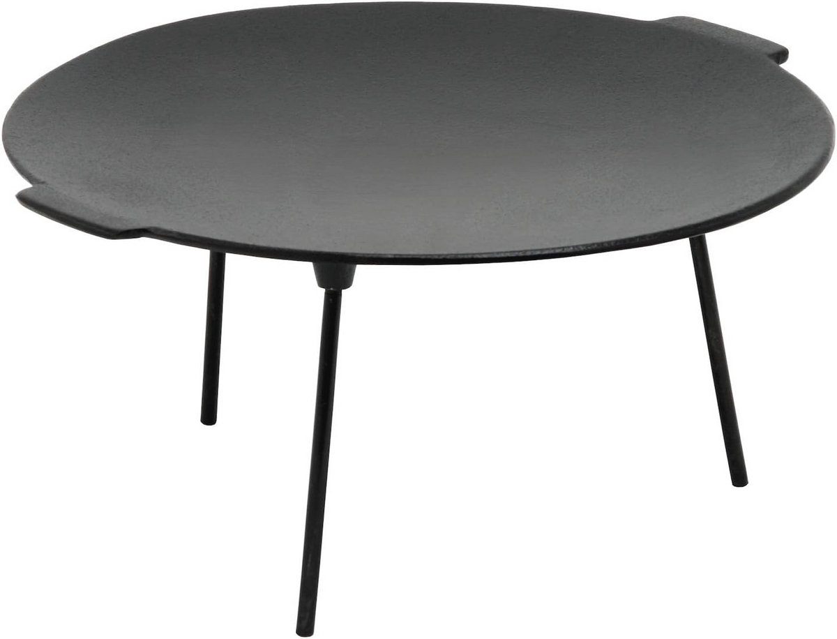 Gietijzeren Grillplaat met 3 Poten - Ø 45 cm - Ideaal voor Barbecue en Kampvuur