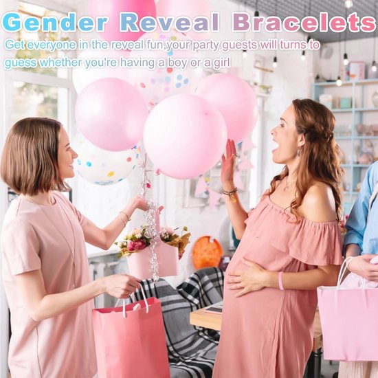 HOUDERCO Vingerafdrukboom – Gastenboek Voor Gender Reveal En Babyshower (Poster + 2 Inktkussens)