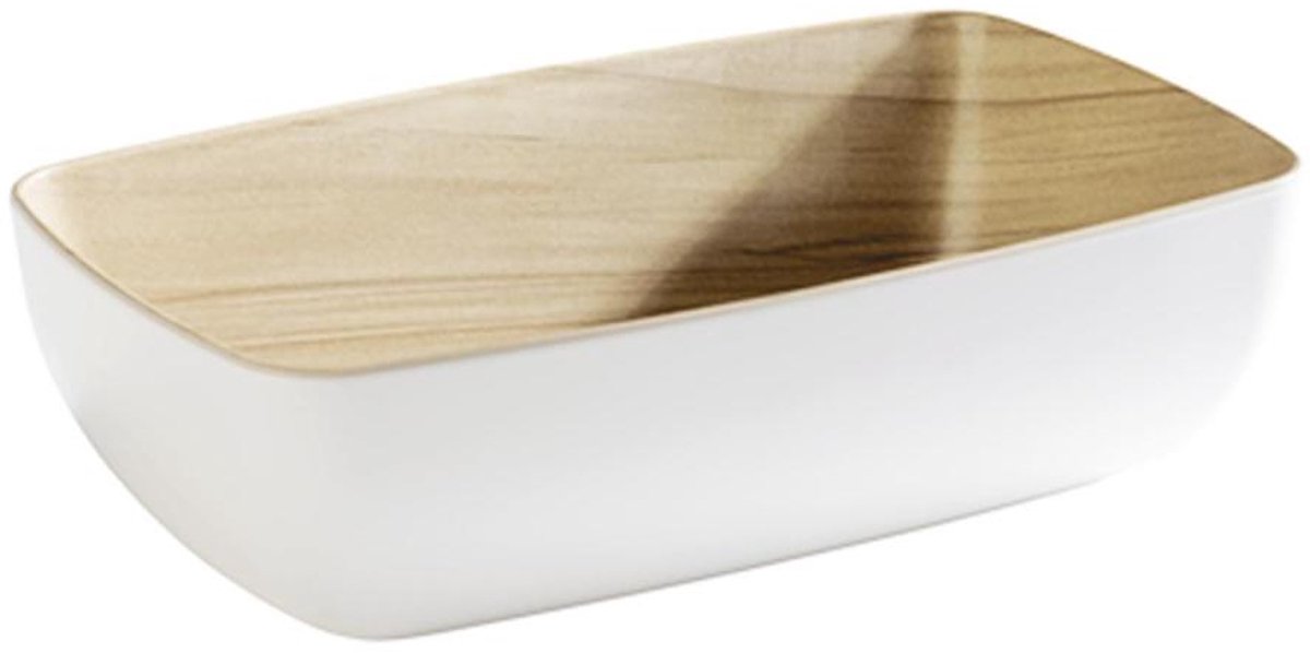 APS Servies, Bekers En Bestek - Melamine - Wit - 26,5 x 16,2 cm - 1,8 Liter - Vaatwasserbestendig