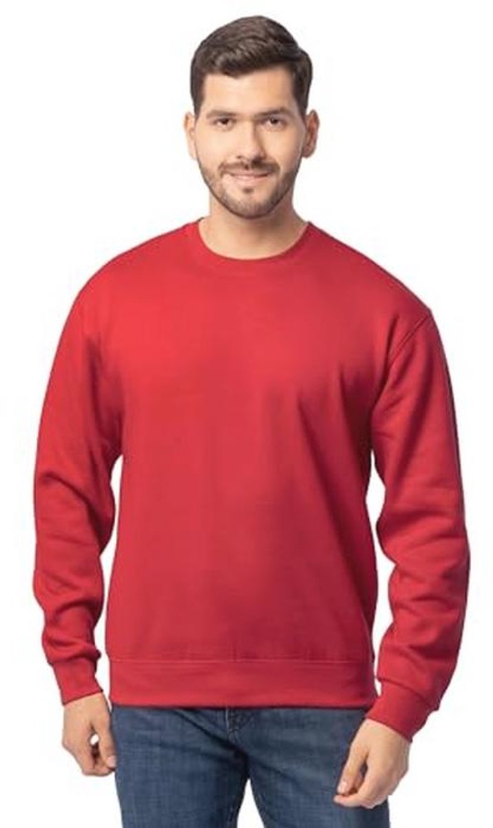 Heren fleece sweatshirts, hoodies en joggingbroeken met capuchon - Rood - 3XL