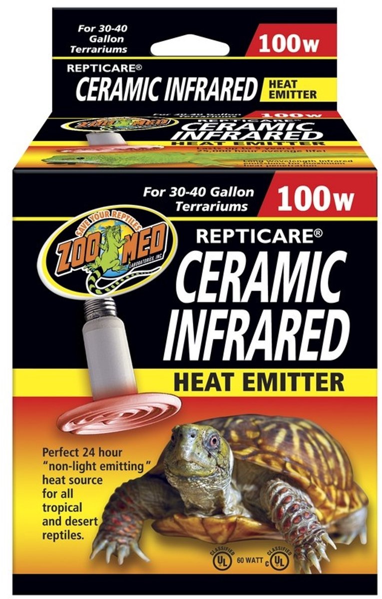 Zoo Med Infrarood Heat Projector warmtestraler voor reptielen 100W