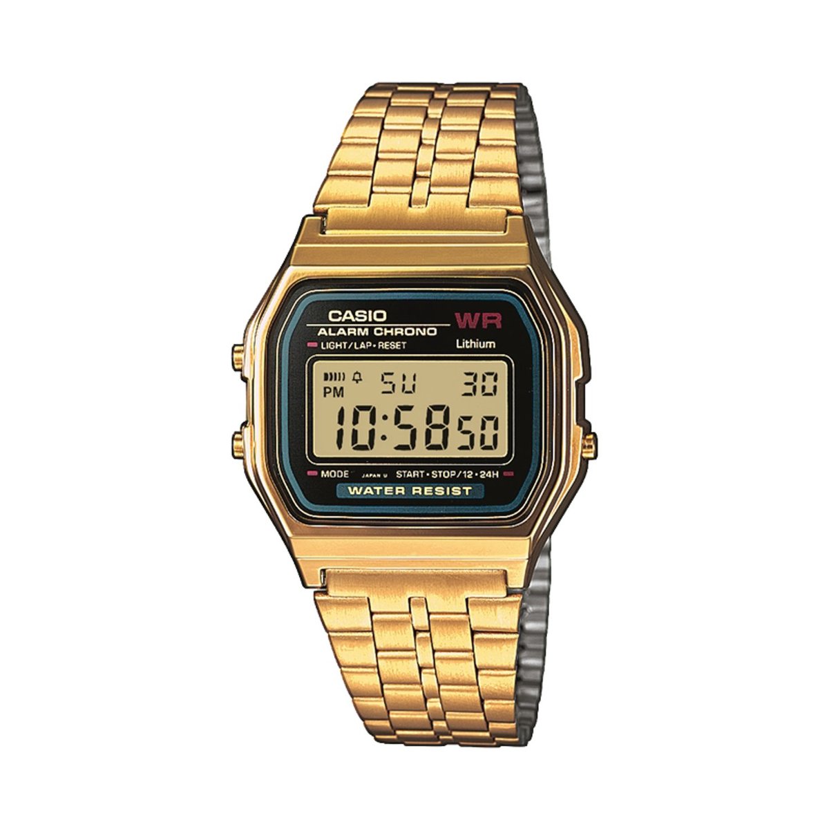 Casio Vintage Iconic A159WGEA-1EF Unisex Horloge 36,3 mm - Goudkleurig
