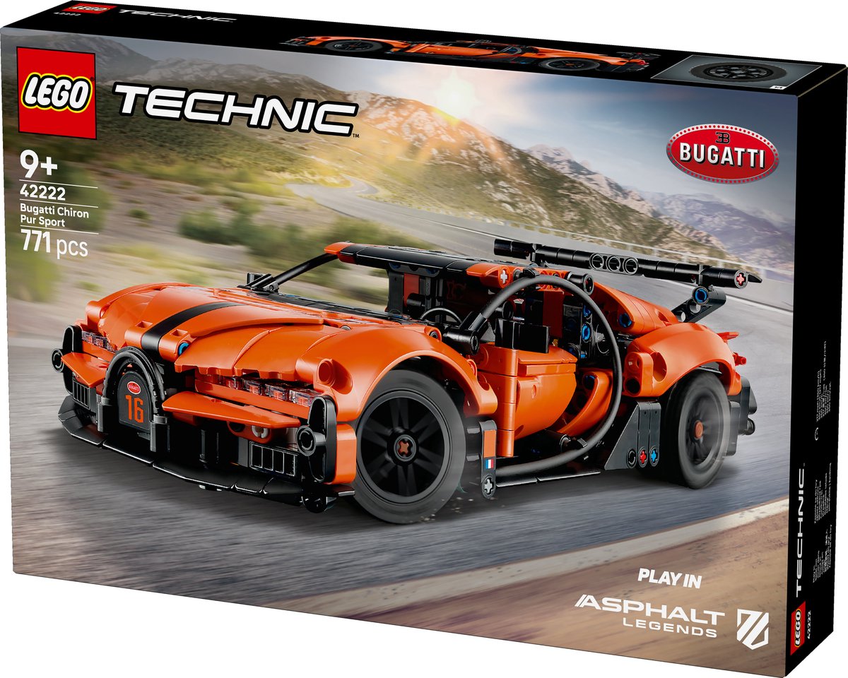 LEGO Technic - 42222 - Bugatti Chiron Pur Sport - Hypercar — afbeelding 9