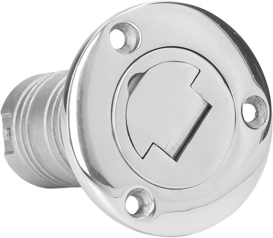 TTGoods - Remplisseur de Carburant Pont de Bateau 38 mm RVS Bouchons à Gaz Marins avec Bouchon sans Clé pour Bateaux Camions Caravanes - Port d'Injection d'Eau