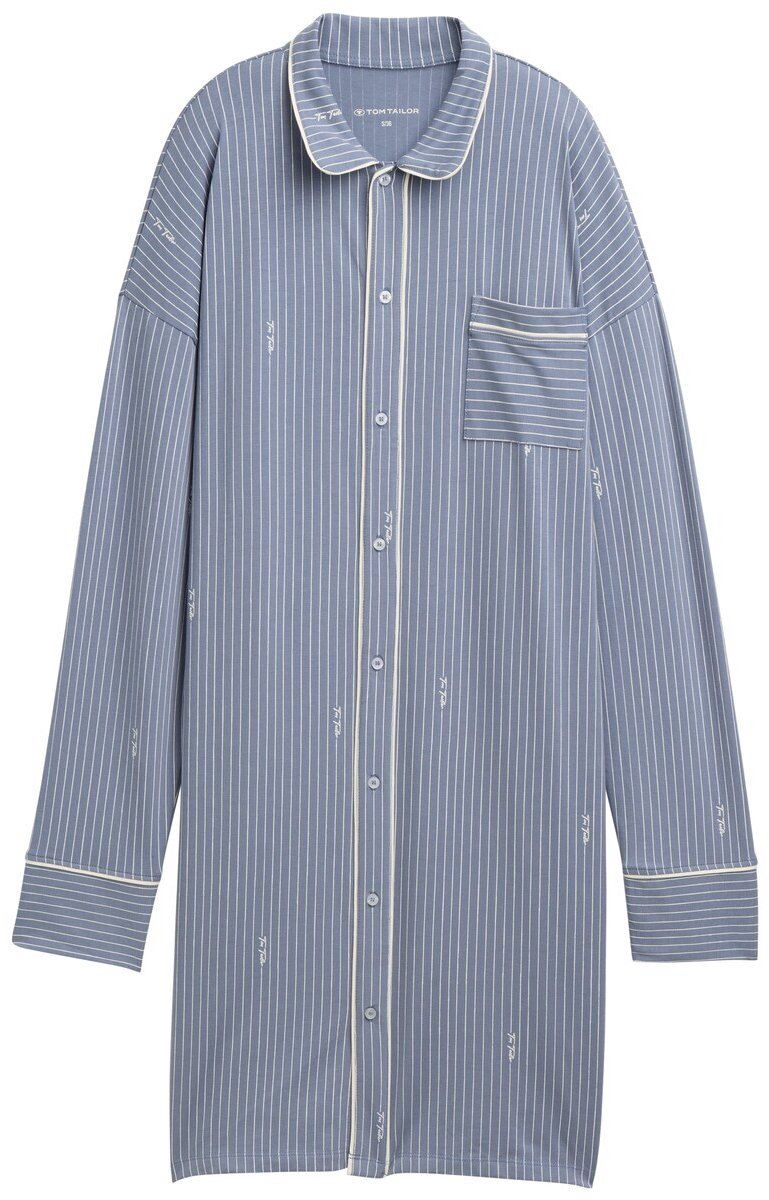 Tom Tailor Gestreept nachthemd - blue-medium-vertical stripe