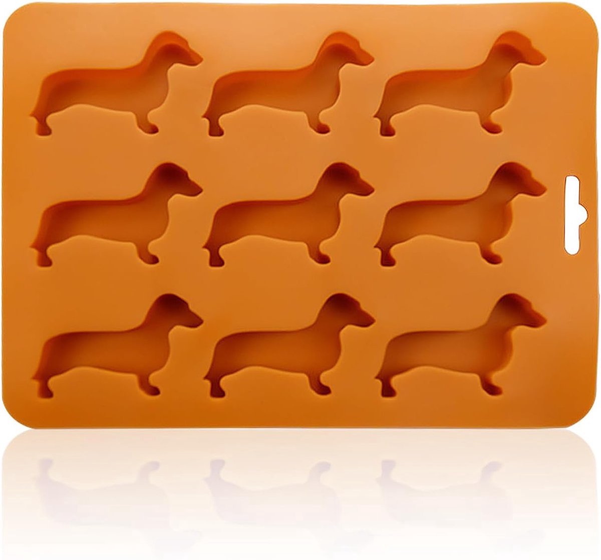 Stunq® Veerkrachtige Siliconen Mallen Set - 16 Variërende Vormen, Oranje Kleur