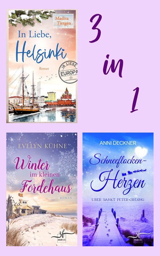 Winterroman-Bundle: Winter im kleinen Fördehaus, Schneefloc ... - cover