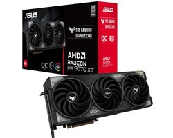 ASUS TUF Gaming AMD Radeon RX 9070 XT OC - Videokaart - 16GB - GDDR6 - PCIe 5.0 - 1x HDMI 2.1b - 3x DisplayPort 2.1a