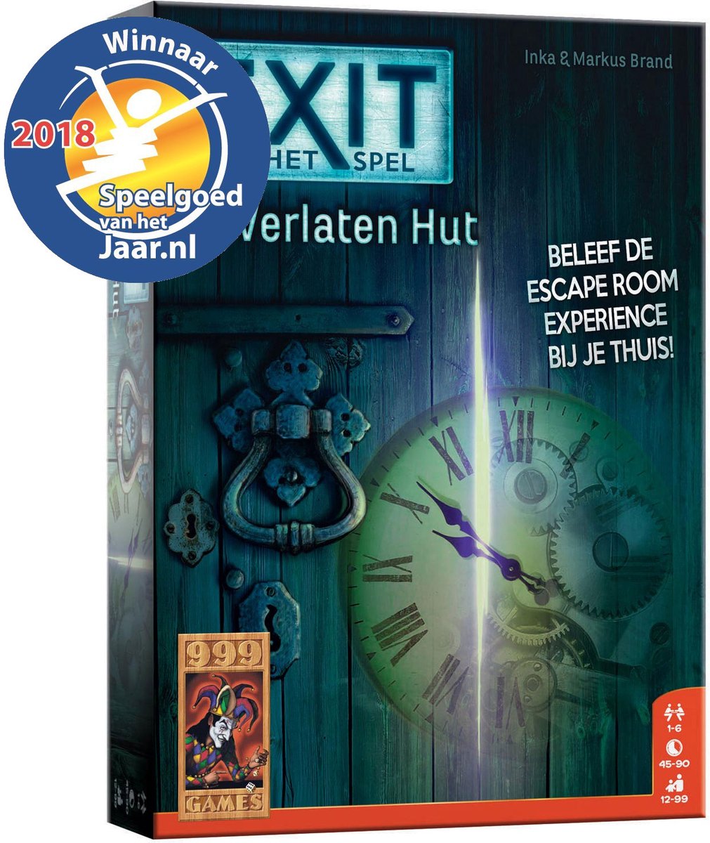 Bol.com 999 Games - EXIT - De Verlaten Hut - Breinbreker - Escape Room Spel aanbieding