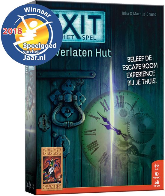 999 Games - EXIT - De Verlaten Hut - Breinbreker - Escape Room Spel