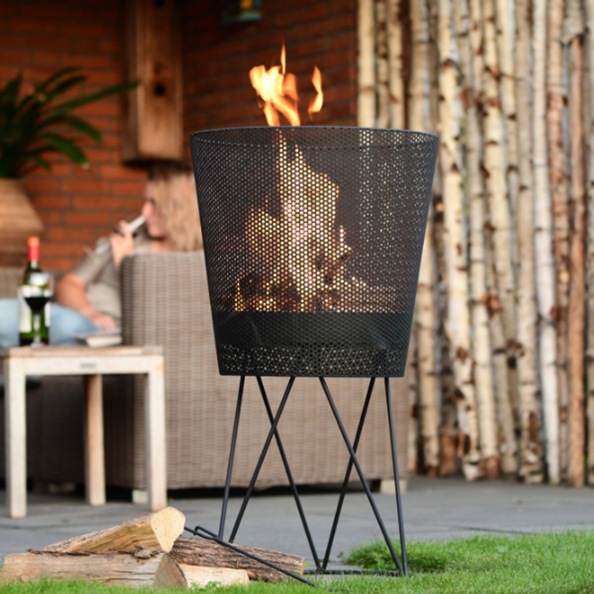 RedFire Irving Medium Vuurkorf - Ø 44 cm - Zwart