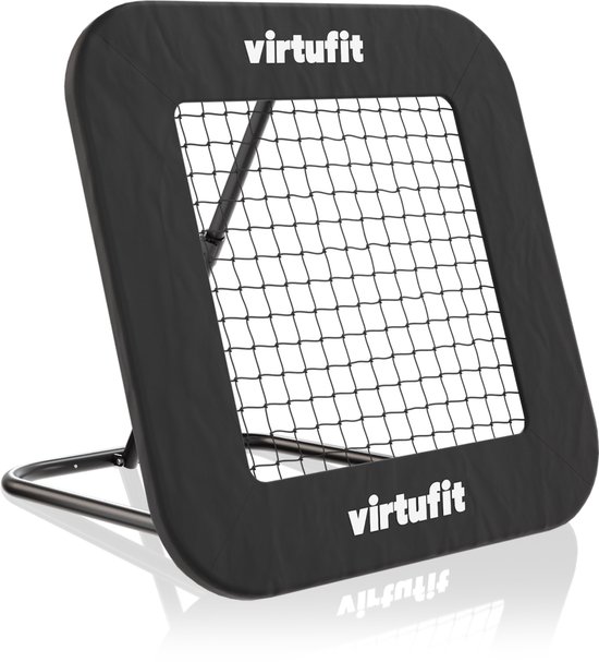 VirtuFit Verstelbare Rebounder Pro - Kickback - 84 x 84 cm - Voetbal Bouncer - Tchouck - Inclusief Grondankers - Verstelbaar Voor Verschillende Intensiteitsniveaus - Makkelijk Op Te Bergen - Geschikt Voor Binnen- en Buitengebruik