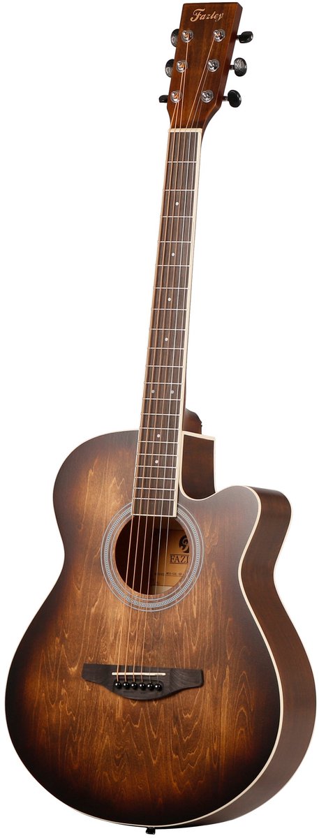 Fazley W55-COL-BR ColourTune western gitaar bruin