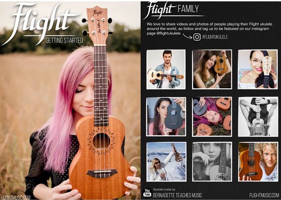 Flight Sophia Tenor Electro Ukulele - Solid Top - Princess Series