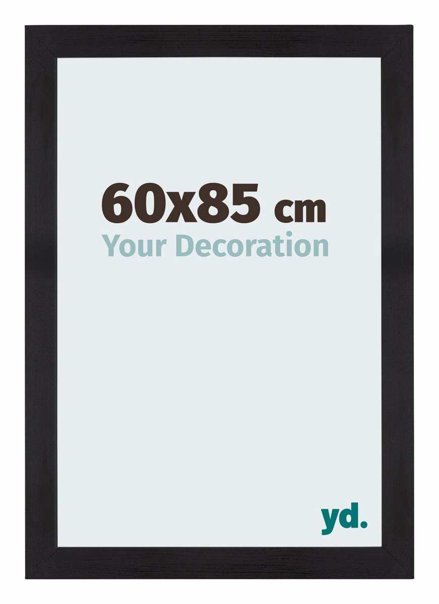 Your Decoration - Puzzellijst 60x85 cm - Zwart Houtnerf - Puzzellijst 1500-2000 stukjes - MDF Fotolijst - Mura