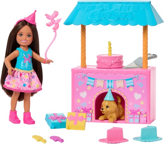 BARBIE CLUB CHELSEA Verjaardagsverrassing Pop en Accessoires