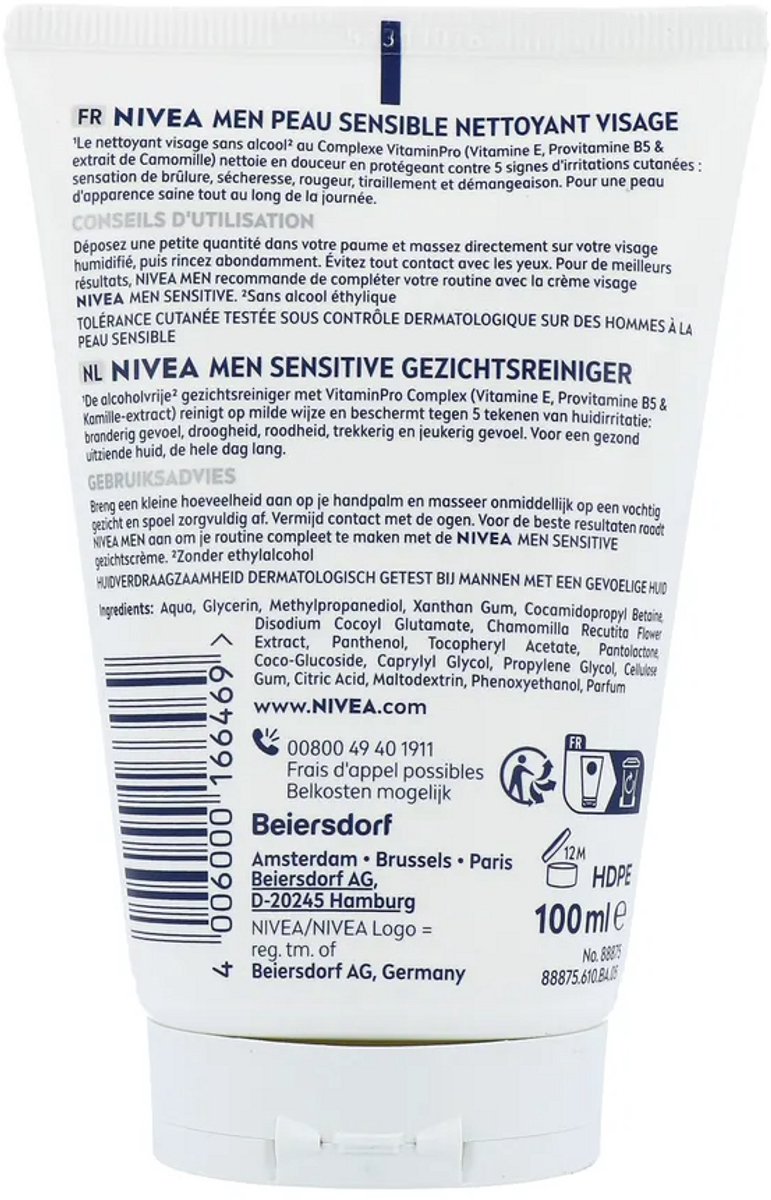 NIVEA MEN Sensitive Reinigingsgel Gezicht - Gezichtsreiniger thumbnail 2