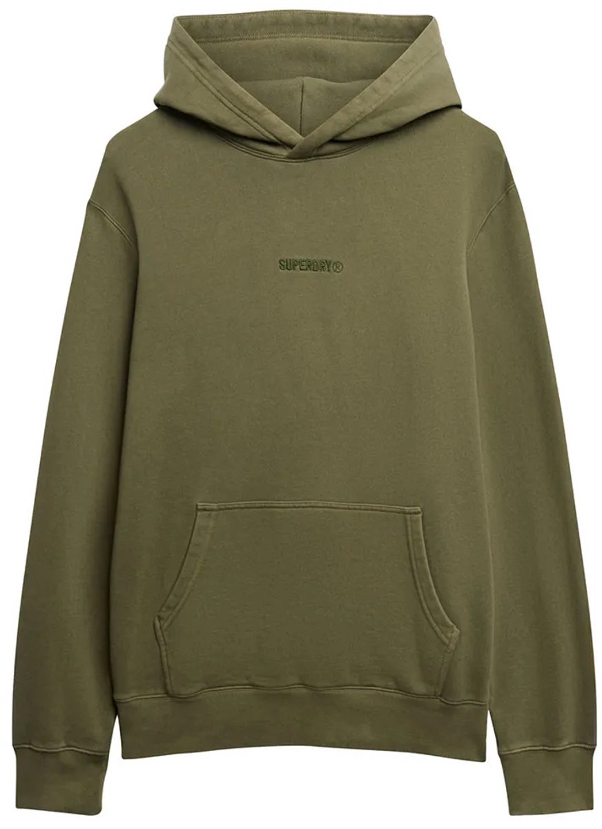 Superdry Hoodie met micrologo Heren Hoodies Groen