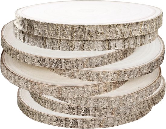 Johiux 50 STKS Houten Kerst Ornamenten, Onafgewerkte Hout