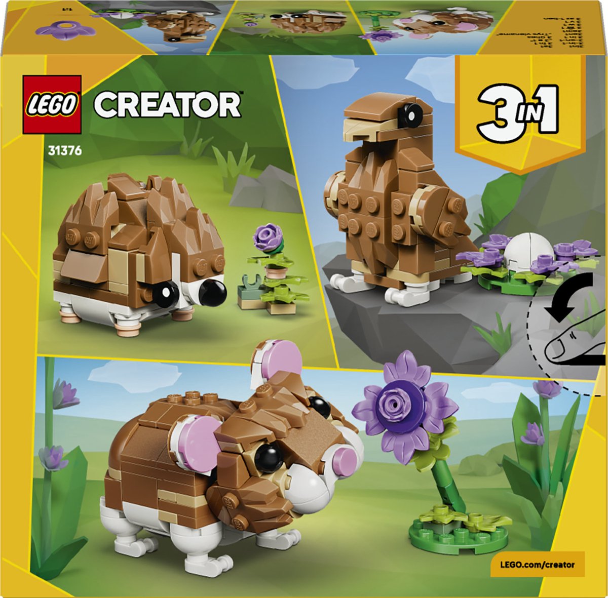 LEGO® Creator 3in1 Schattige Hamster met Bloem - 31376 — afbeelding 24