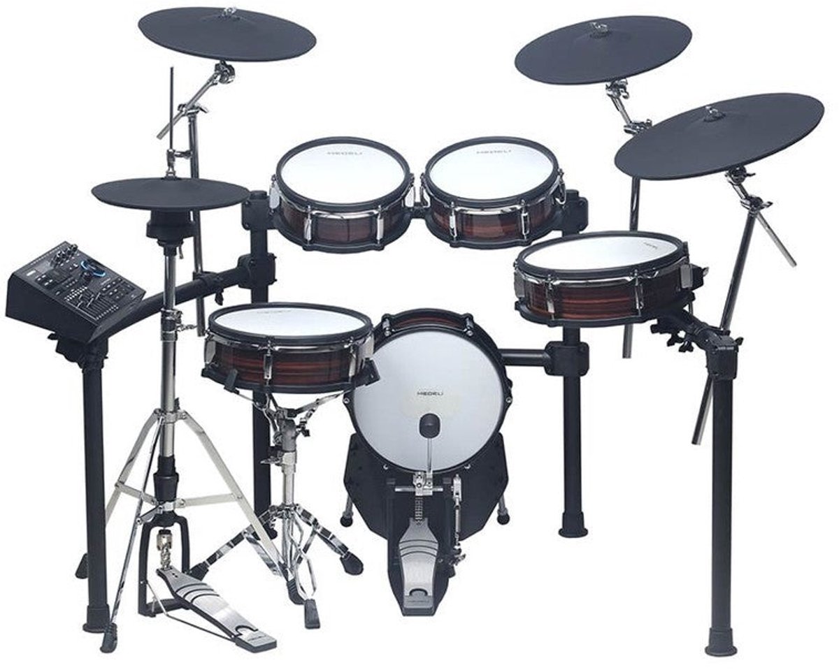 Medeli MZ923 Elektronisch Drumstel met Mesh Heads en Vintage Rosewood Afwerking