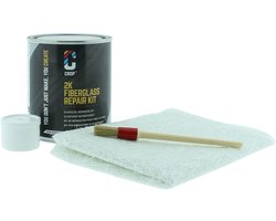 CROP Polyesterhars Plamuur 2K - Glasvezel Reparatieset - 750ml - Reparatie voor Auto - Polyester hars Vulmiddel - Autoplamuur met Verharder