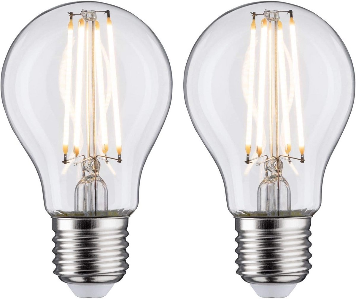 Set van 2 E27 LED Lampen Standaardvorm 7W Warm Wit Dimbaar