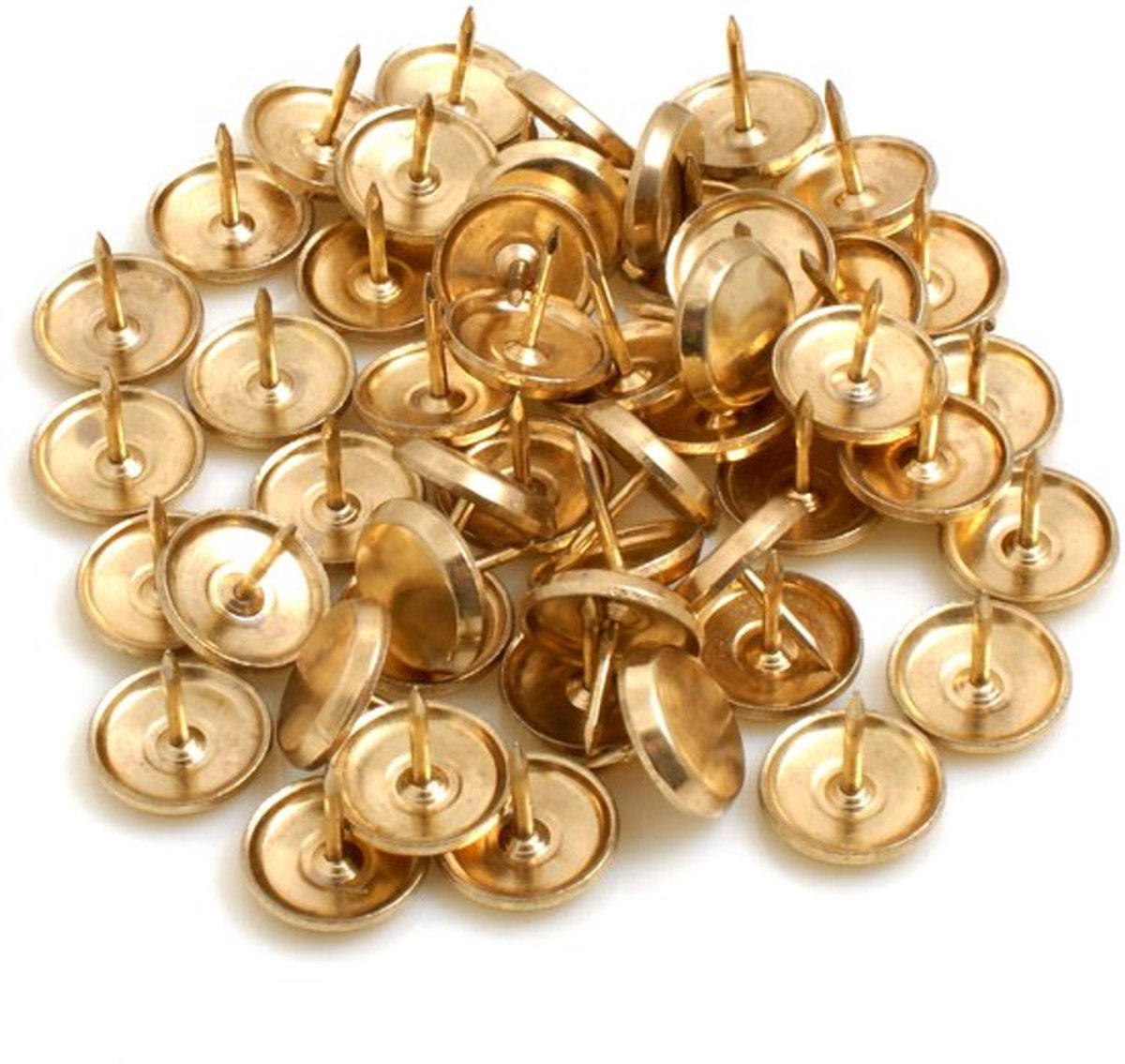 Tapijtnagels 50 Stuks - Ã˜ 18 mm - Ijzer Messing