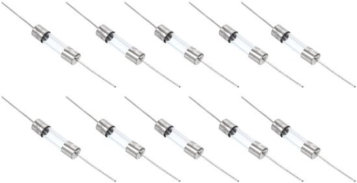 10 stuks glazen buiszekeringen 2A 250V 5 x 20 mm - Vervanging en reparatie huishoudelijke apparaten
