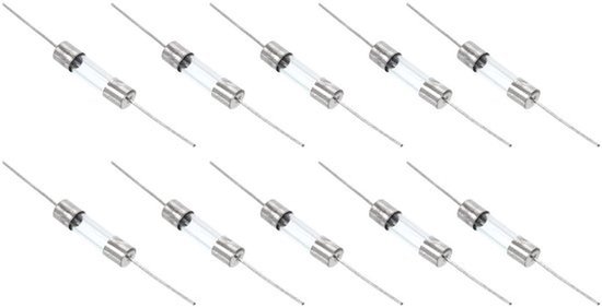 10 stuks glazen buiszekeringen 2A 250V 5 x 20 mm - Vervanging en