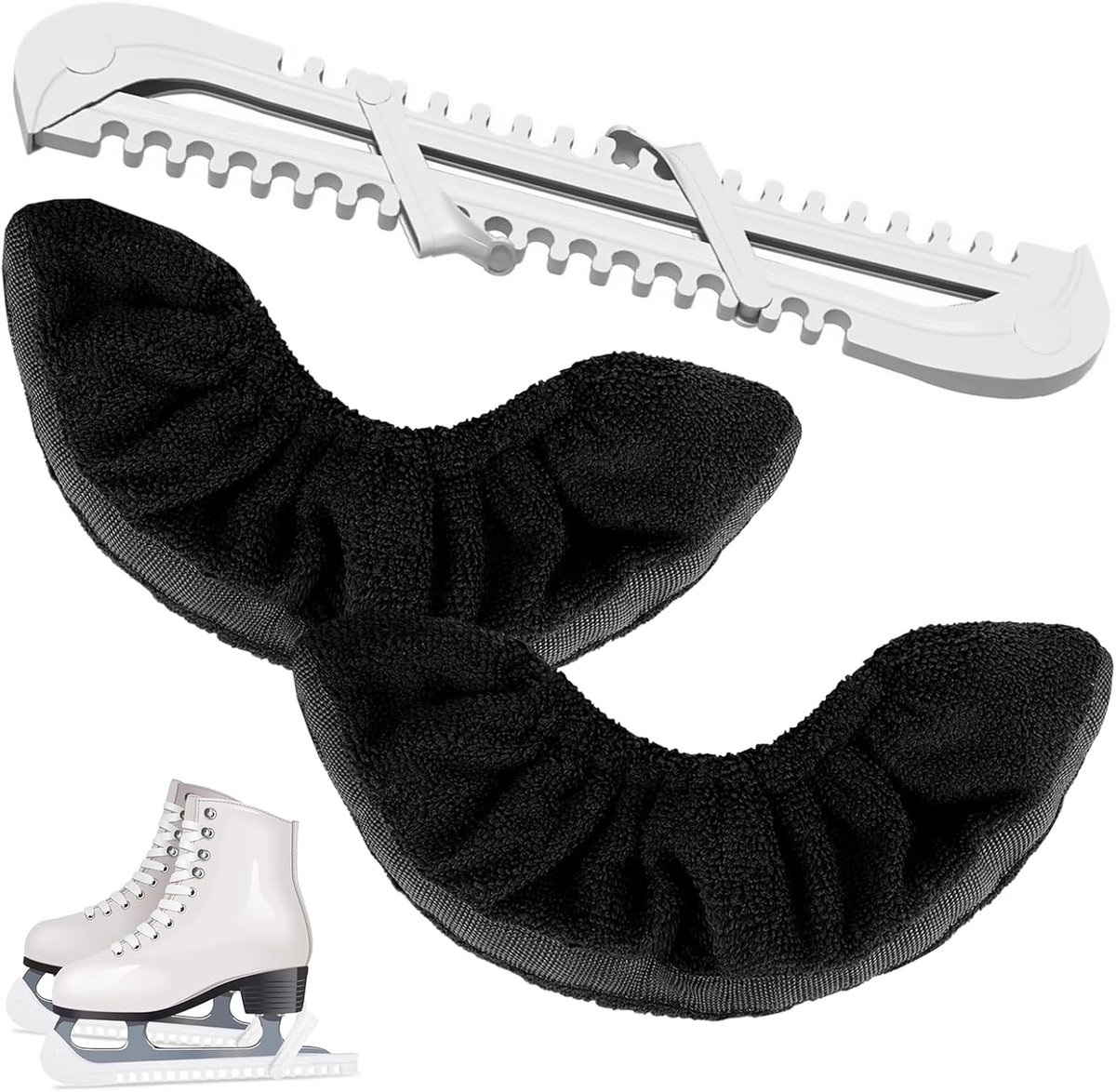 2 paar skate protectors – 1 paar ijsschaats protectors – 1 paar verstelbare ijsschaatsen – ijsschaatsen – figuurschaatsen – ijs schaatsen – ijs schaatsen