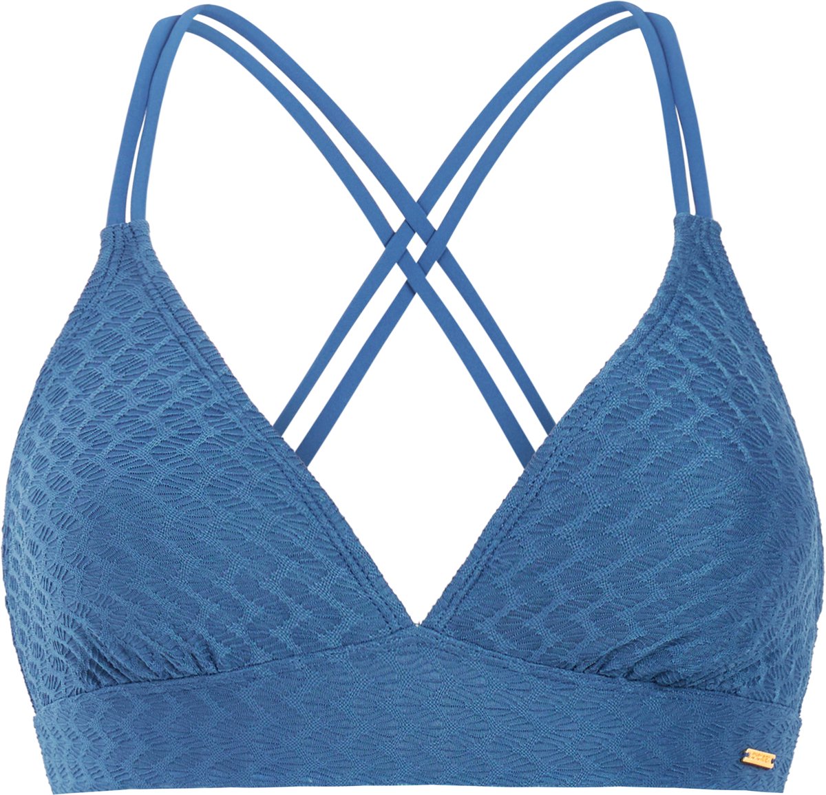 Protest MIXSuperas Triangel bikini top Dames Koordsluiting Uitneembare vulling Normale pasvorm Blauw