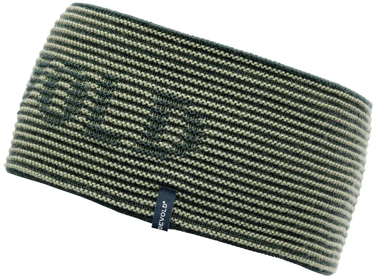 Devold Of Norway Rib Logo Merino Hoofdband Groen