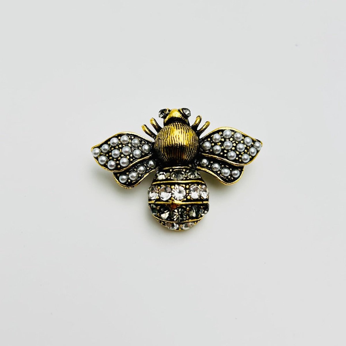 Bijenbroche - Elegante Broche met Kristallen | Twinolo