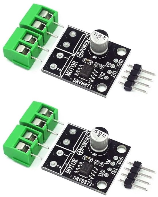 TB6612FNG aandrijfmodule met dubbele motor, 2 sets – DC-motor en perfecte stap, H-brug design, veilig, efficiënt en eenvoudig te bedienen