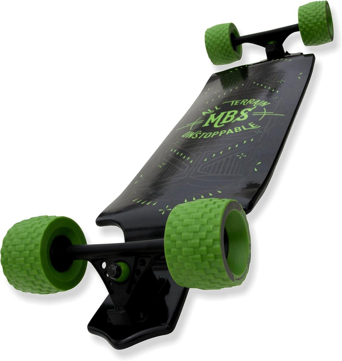 All-Terrain Longboard 99 cm – Geschikt voor Weg en Wild, 10-laags Esdoorn Deck