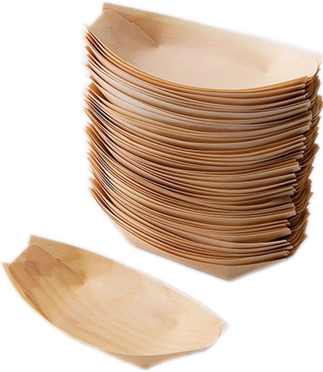 Houten Borden voor Picknick en Feest - Duurzaam en Waterafstotend