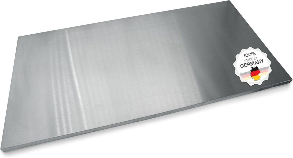 RVS Werkblad voor Kneed- en Bakwerkzaamheden [100 x 50 cm] met Rand