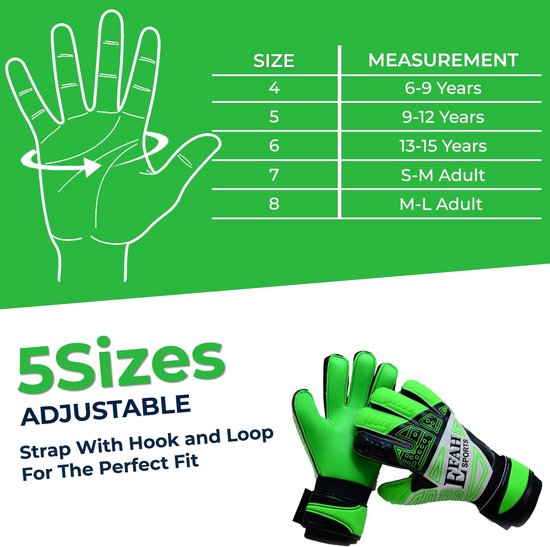 Gripmode Junior Keepershandschoenen Met Fingersave – Uitneembare Vingerbescherming – 3mm Griptec Latex – Maat 4 Tot 6 – Voor Kinderen