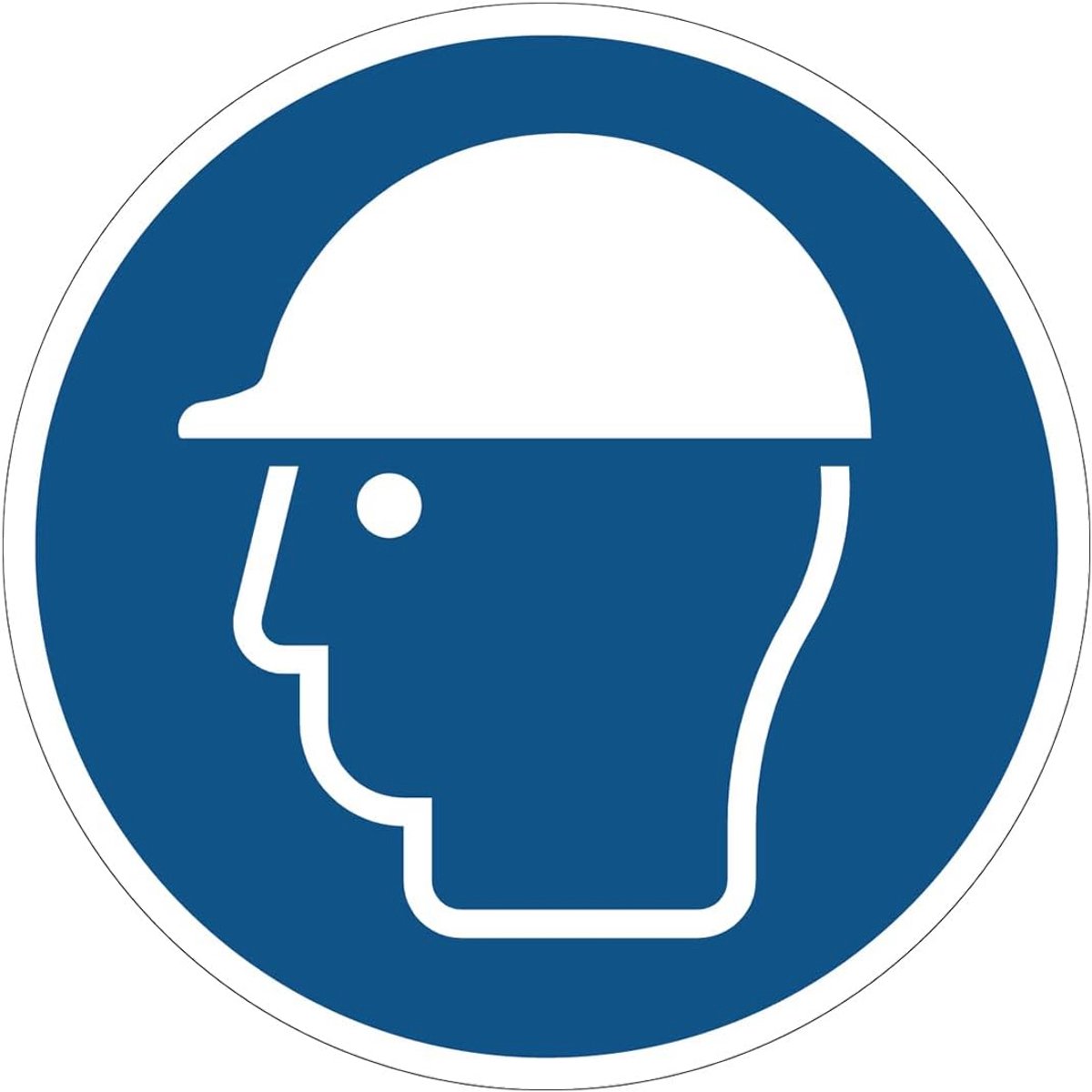 Verplichte Sticker NF ISO 7010 - Rond, Zelfklevend, Waterdicht en UV-bestendig