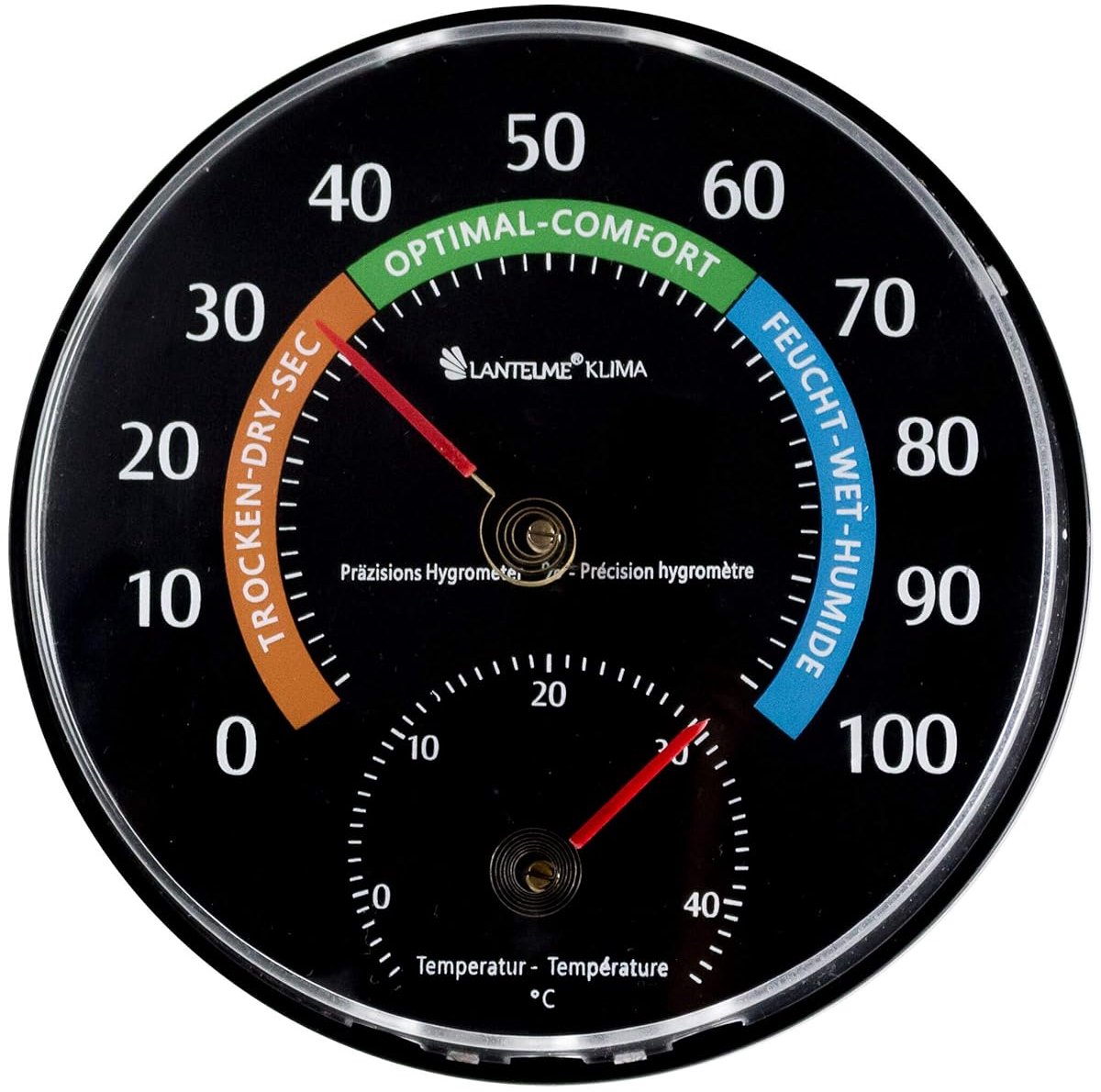 Analoge 2-in-1 Hygrometer & Thermometer voor Binnen/Buiten - Vochtigheidsmeter voor Kelder, Kas en Wijnopslag