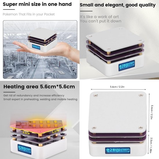6-delige minitangenset voor het maken van elektronica en sieraden