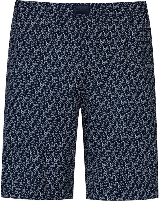 Aseniza 2-pack Korte katoenen pyjamashorts voor heren, zomer Bermuda-shorts, loungewear loungeshorts voor mannen, L