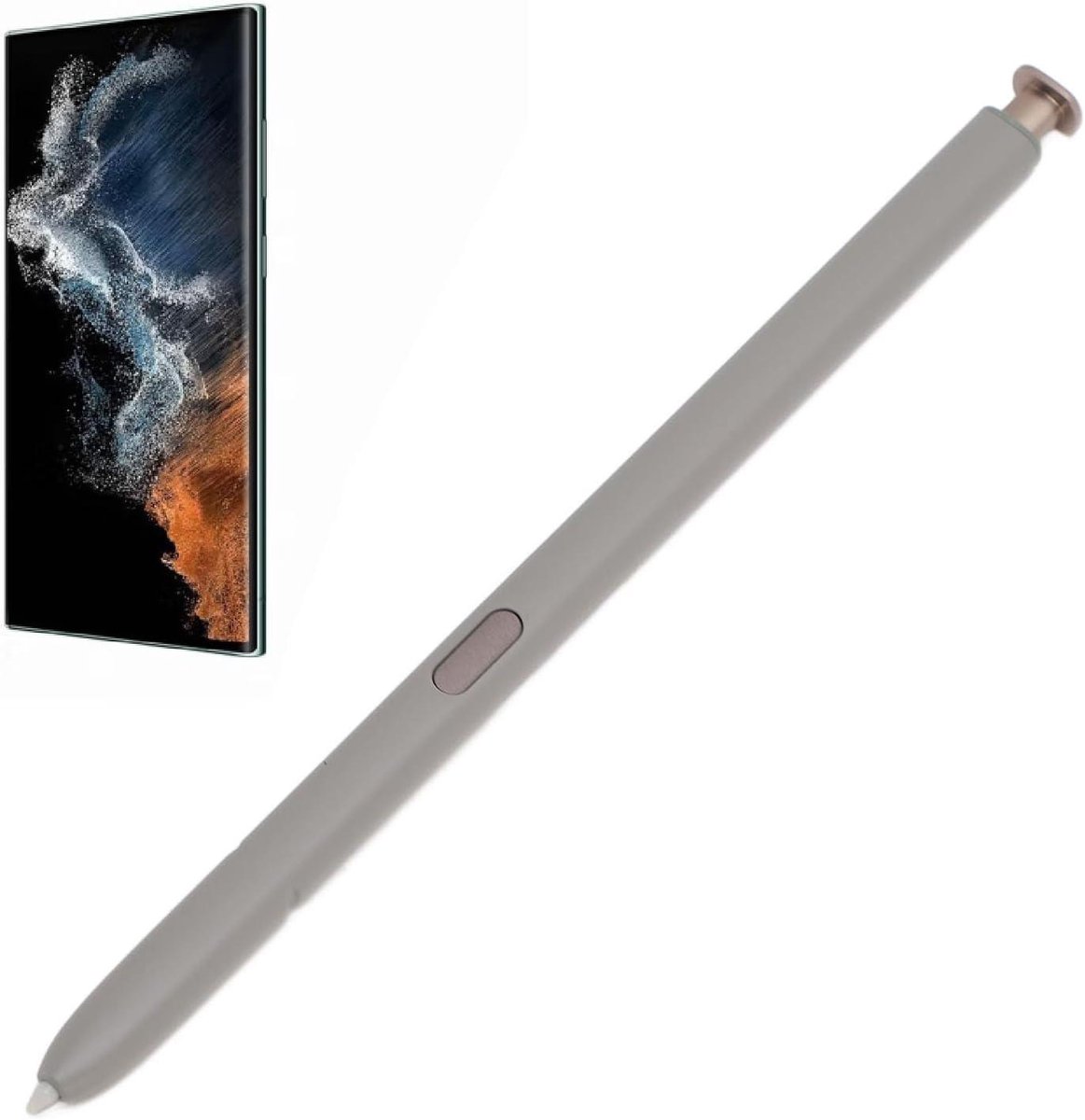 S Pen Vervanging voor Touch Stylus Pen met vervangende tips - Geel en Lichtgrijs