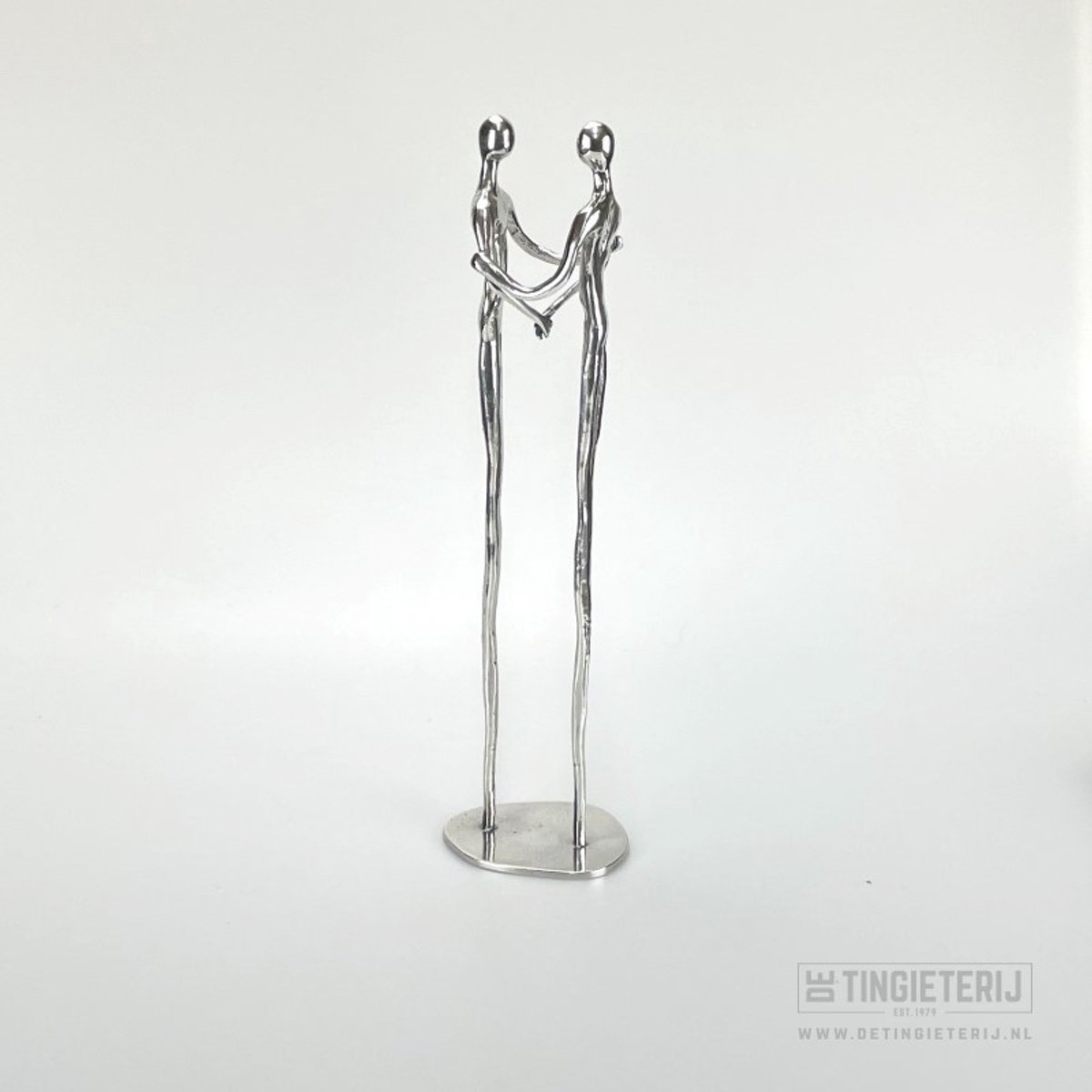 Sculptuur ''Bedankt'' 28cm - Relatiegeschenk - Waardering cadeau - Dank voor samenwerking - Afscheidssculptuur - Dankbeeldje - luxe geschenk - Handschudden